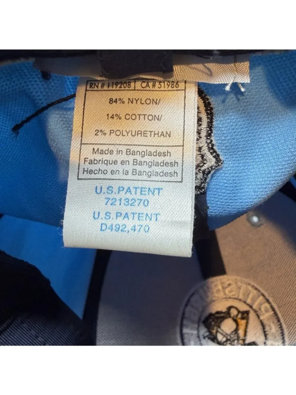 Pittsburgh Penguins Reebok Fitted Hat Cap 2009 Winter Classic Powder Blue Retro - Picture 9 of 10